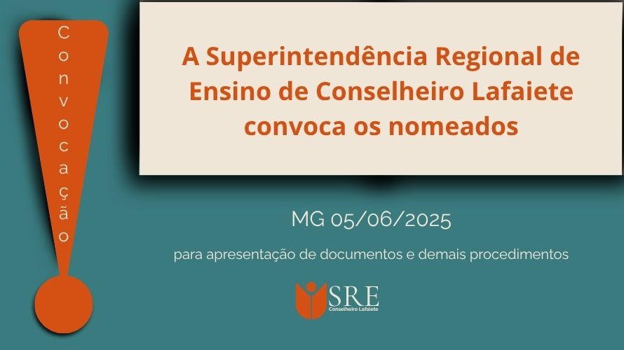 Convocação de Nomeados no MG 05/06/2025 para Apresentação de Documentos e Demais Procedimentos.